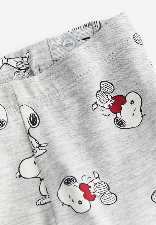 H&M - 2-piece printed cotton set - grey