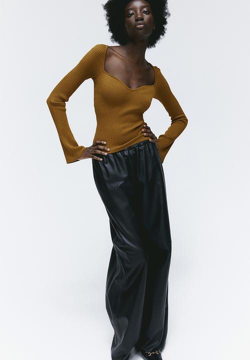 H&M - Rib-knit jumper - ochre