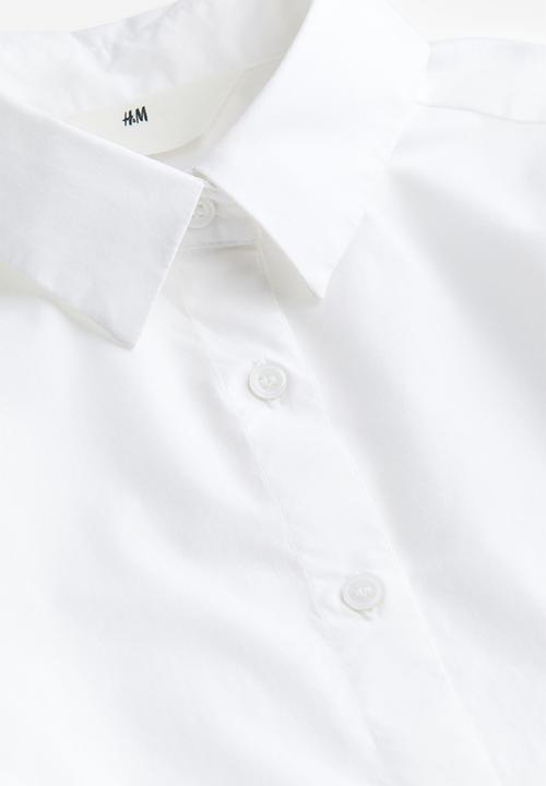 H&M - Long-sleeved shirt - white