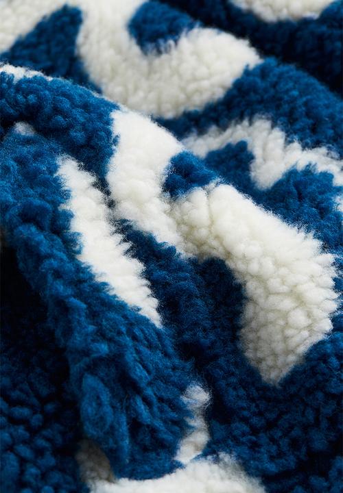 H&M - Teddy jacket - blue,multi