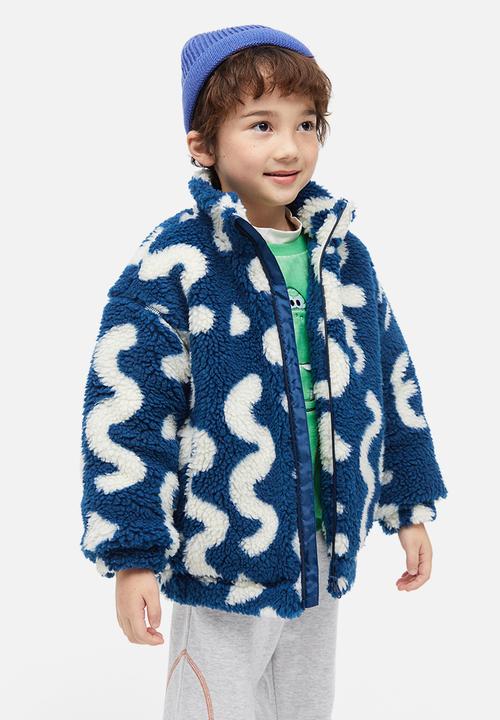 H&M - Teddy jacket - blue,multi