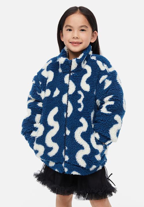 H&M - Teddy jacket - blue,multi