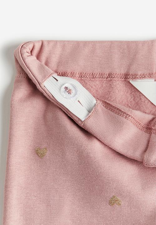 H&M - Brushed-inside leggings - pink