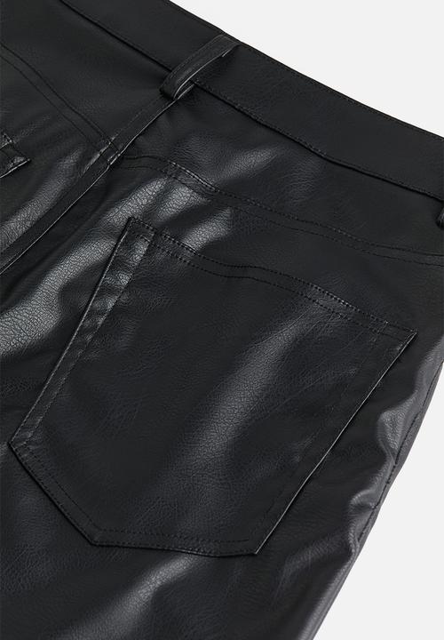 H&M - 90s baggy high jeans - black