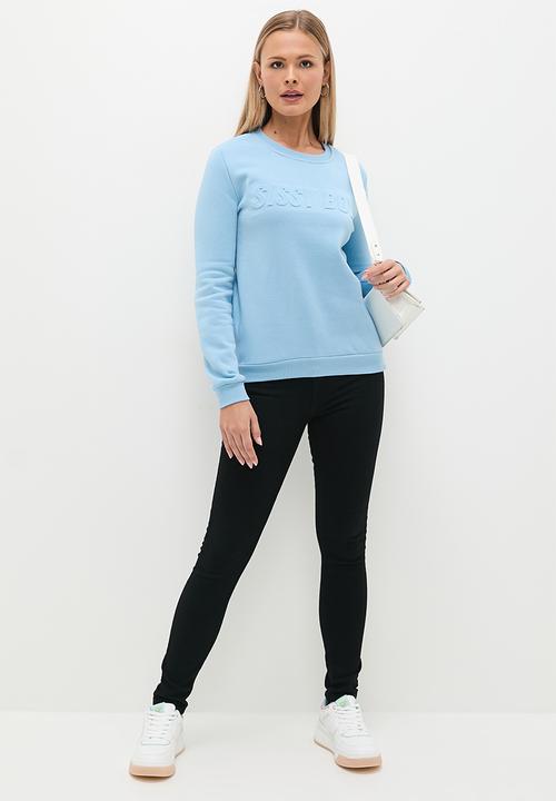 SISSY BOY - Aksi: Basic Embossed Logo Sweat Top - Blue