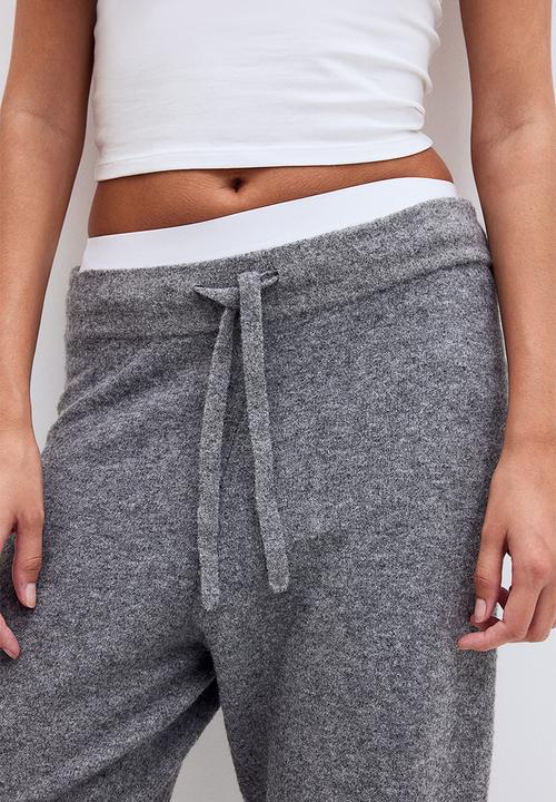 H&M - Fine-knit joggers - grey
