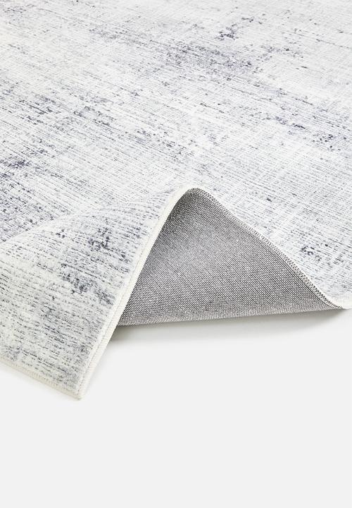 Sixth Floor - Distressed Grey Plush Rug