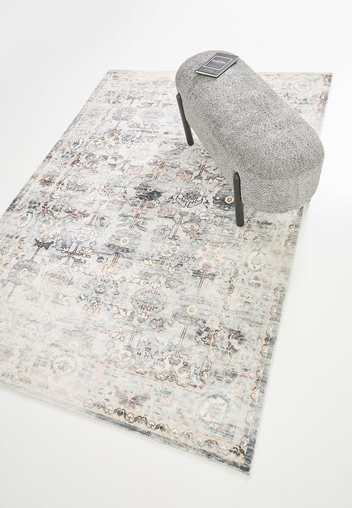 Sixth Floor - Distressed Floral Antique Plush Rug