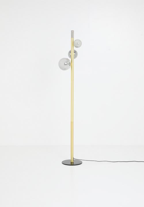 Sixth Floor - Suzy floor lamp - gold & black