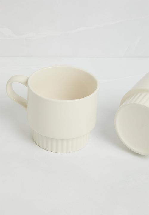 Sixth Floor - Draconis mug set of 4 - Natural