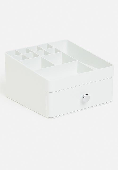 Litem - Cosmetics Desk Organiser 1 Layer - White