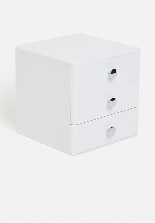 Litem - Cosmetics Desk Organizer 3 Layers - White