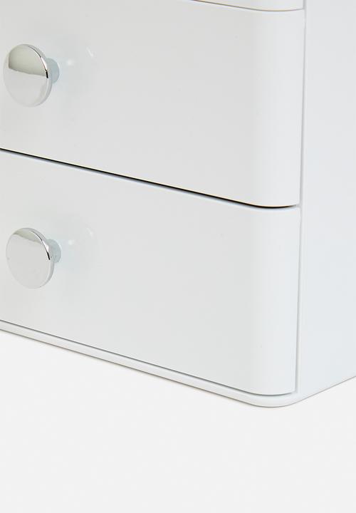 Litem - Cosmetics Desk Organizer 3 Layers - White
