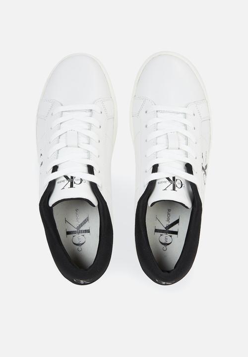 Calvin Klein - Classic Cupsole Low Laceup leather - Black/Bright White