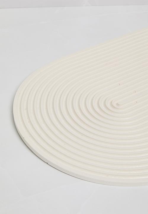 Terrazzo Home - Large Arch Serving Board - White