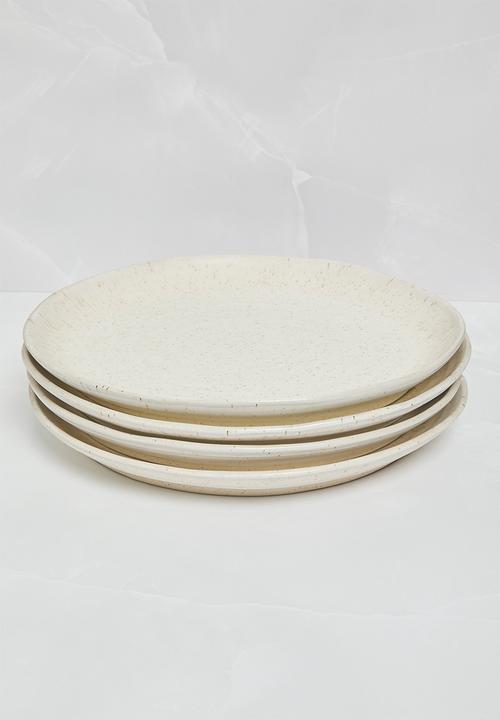 Sixth Floor - Saturn dinner plate set of 4 - Milk