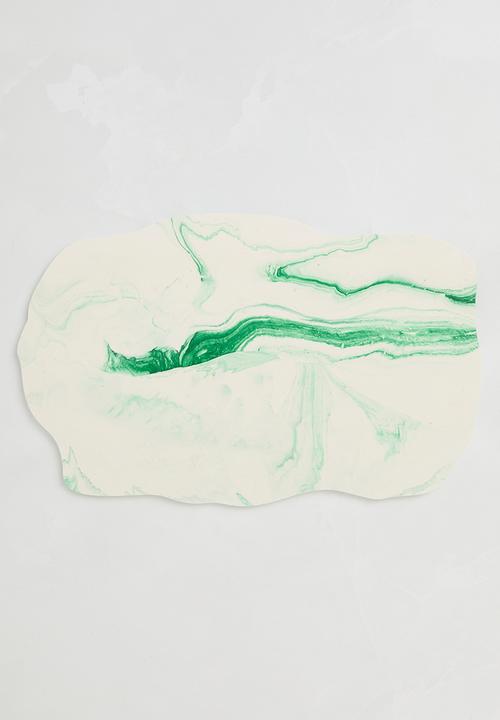 Terrazzo Home - Organic Serving Tray - Green marble
