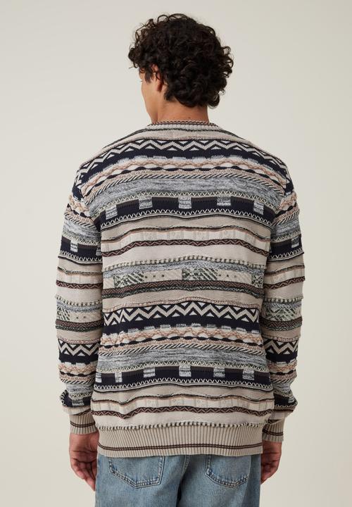 Cotton On - Garage Knit - Navy Multi Pattern
