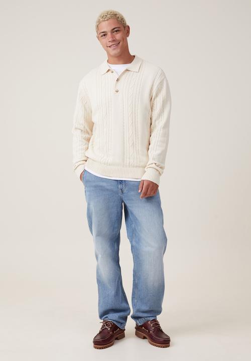 Cotton On - Rugby Knit - Cream