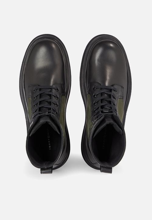 Tommy Hilfiger - TH everyday core mix boot - olive & black