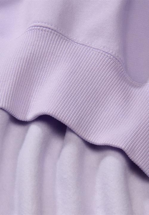Nike - W Nsw Phnx Flc Oos Crew - Violet Mist/Sail