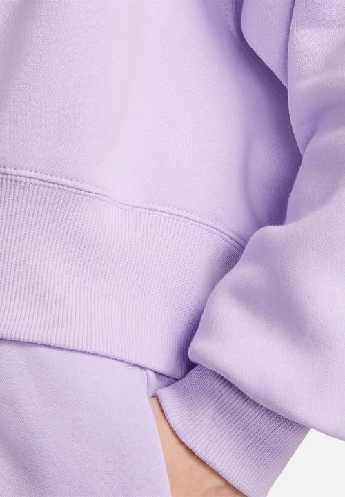 Nike - W Nsw Phnx Flc Oos Crew - Violet Mist/Sail