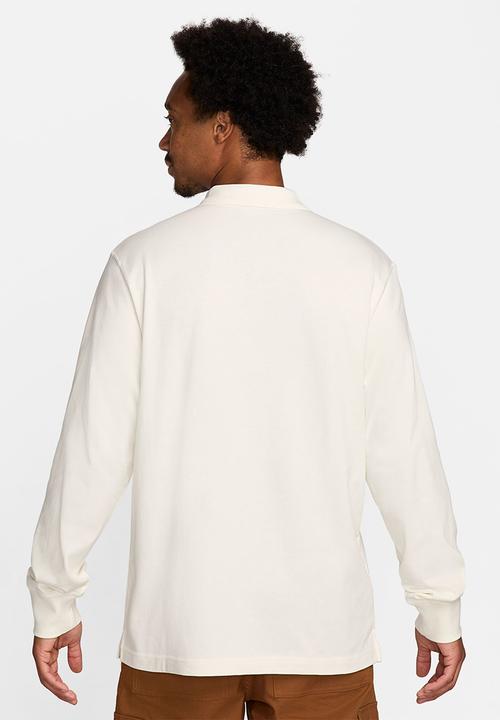 Nike - Club  Long-Sleeve Knit Polo - sail/black