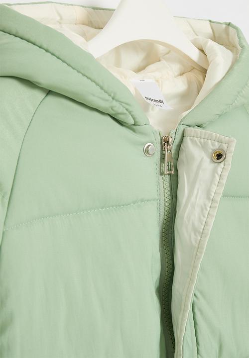 Pop Candy - Hooded puffer jacket - green