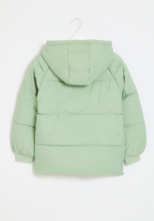 Pop Candy - Hooded puffer jacket - green