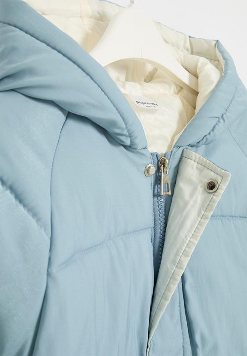 Pop Candy - Hooded puffer jacket - blue