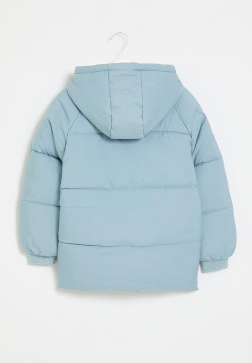 Pop Candy - Hooded puffer jacket - blue