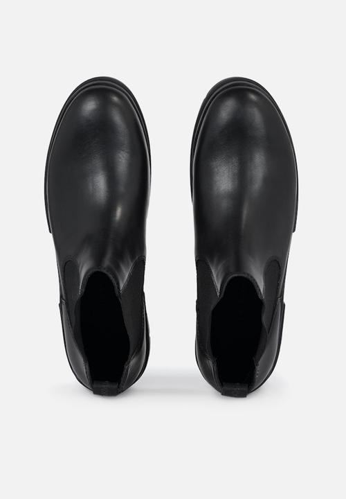 Calvin Klein - Com boot low leather chelsea boots - black