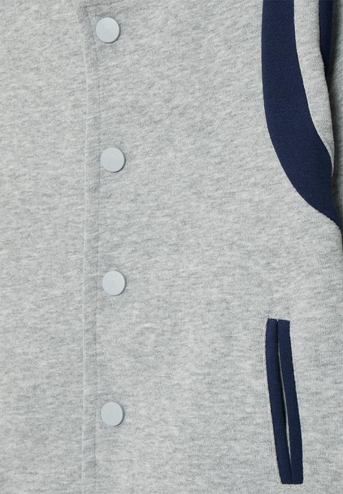 Pop Candy - Baseball jacket - grey & blue