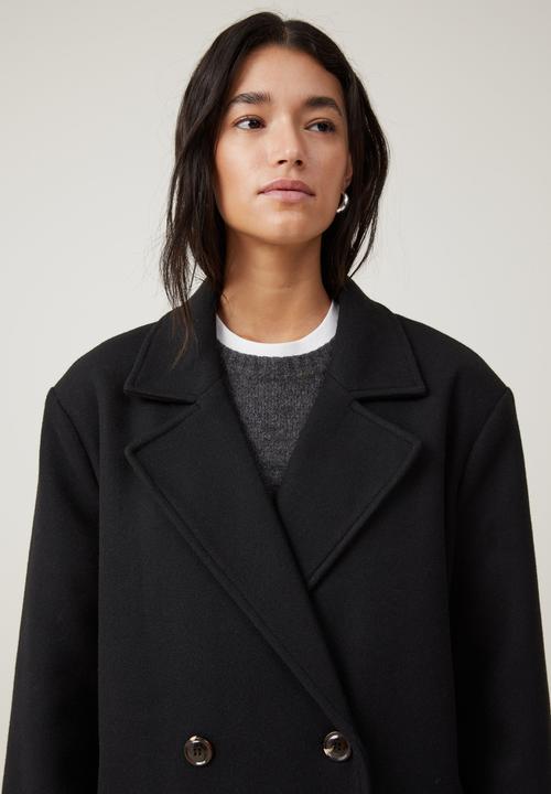 Cotton On - Harrison Coat - Black