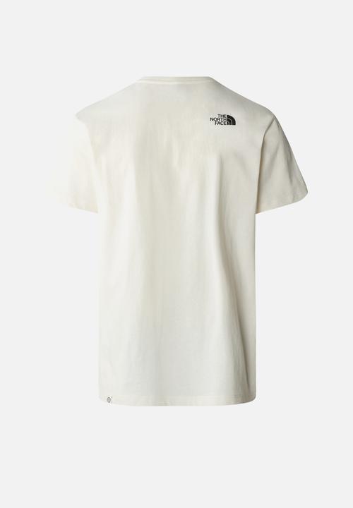 The North Face - M berkeley california short sleeve tee - white dune-optic emerald