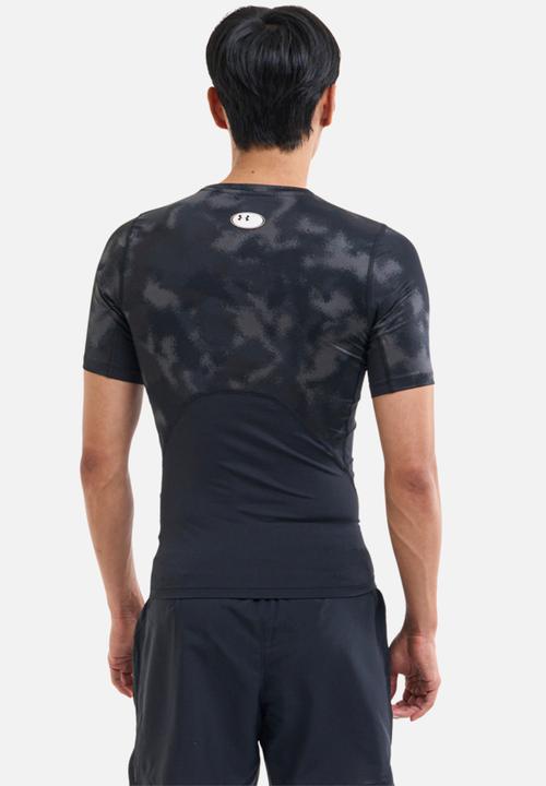Under Armour - Ua hg armour printed short sleeve - black/white