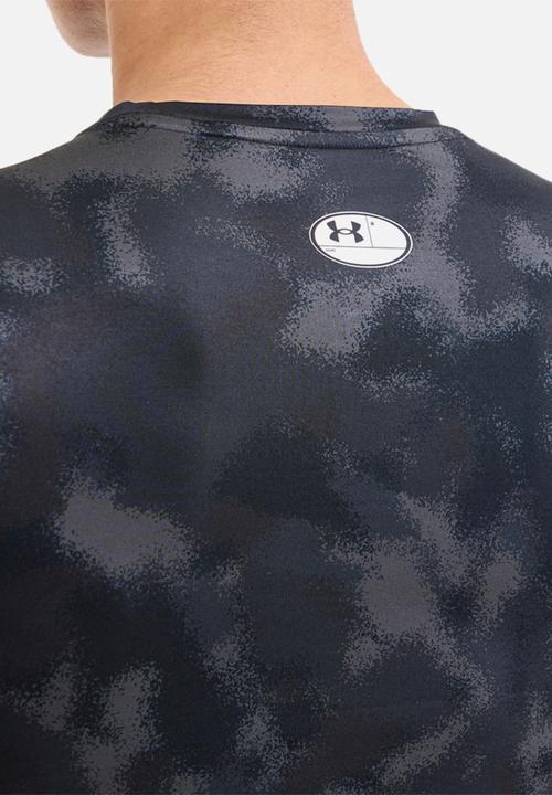 Under Armour - Ua hg armour printed short sleeve - black/white