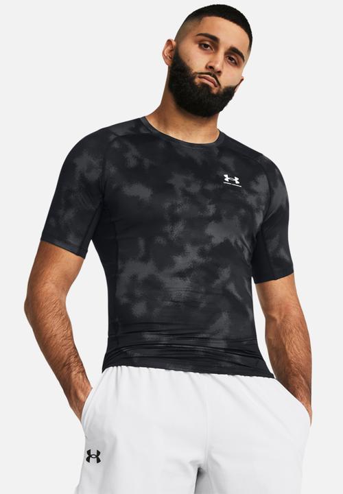 Under Armour - Ua hg armour printed short sleeve - black/white