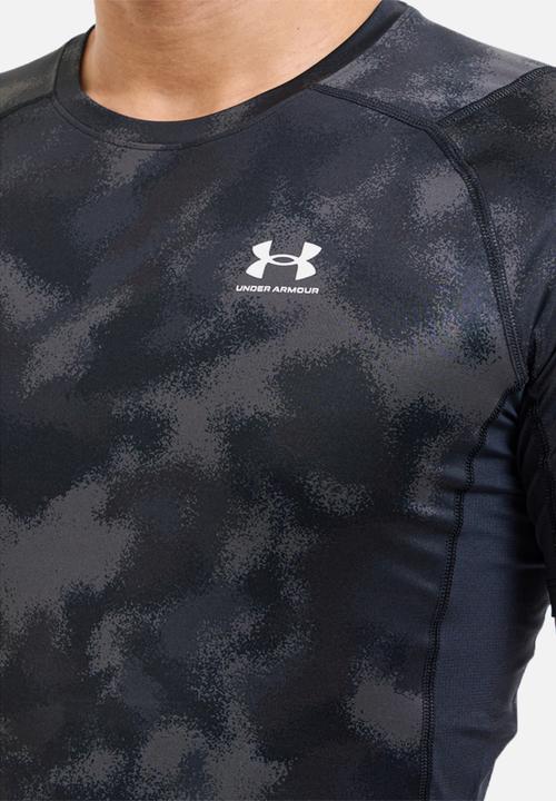Under Armour - Ua hg armour printed short sleeve - black/white