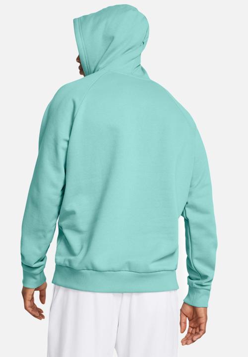 Under Armour - Ua rival fleece hoodie - radial turquoise/white