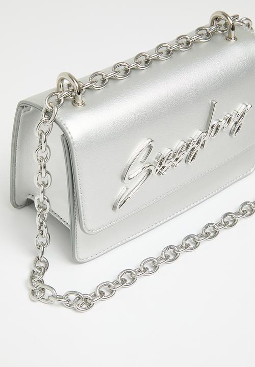 SISSY BOY - Slay fest structured crossbody - silver