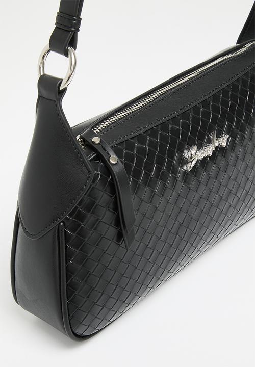 SISSY BOY - Potion woven effect shoulder bag - black