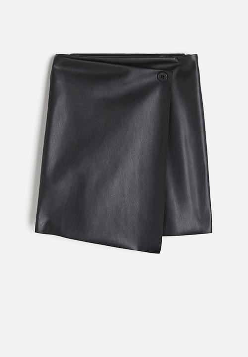 H&M - Wrap skirt - black