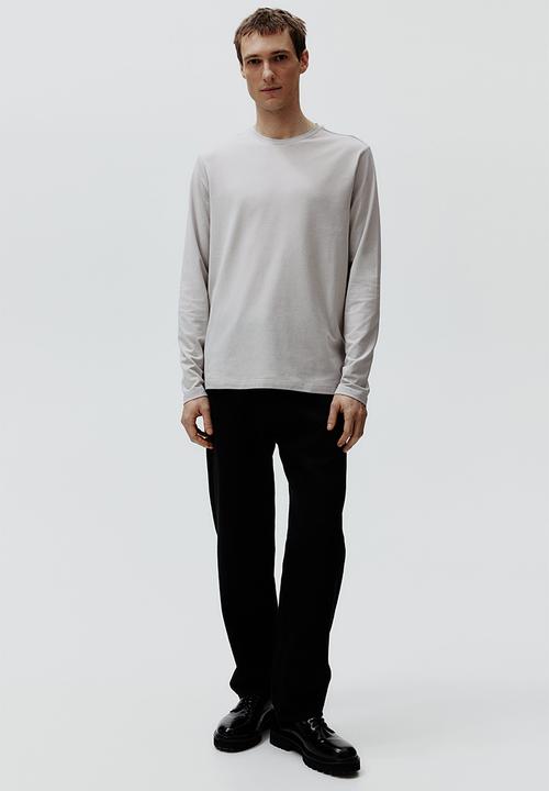 H&M - Slim fit jersey top - light grey