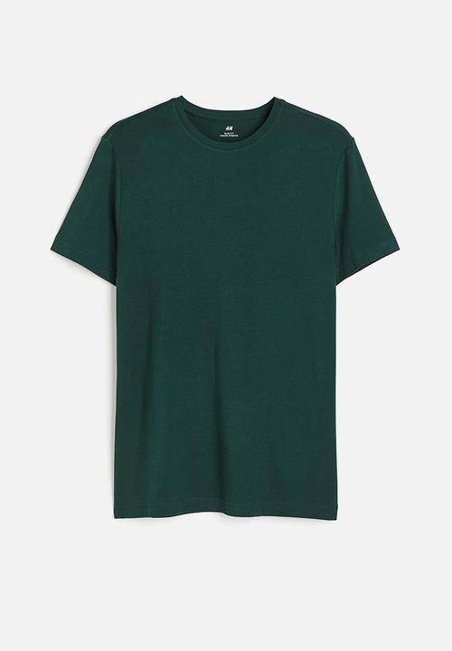 H&M - Slim fit t-shirt - forest green