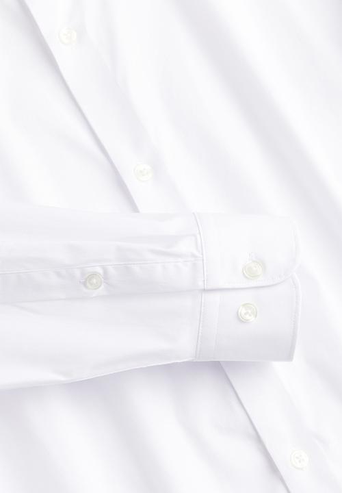 H&M - Slim fit stretch shirt - white