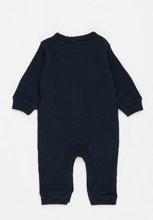 Pop Candy - Button down romper - navy