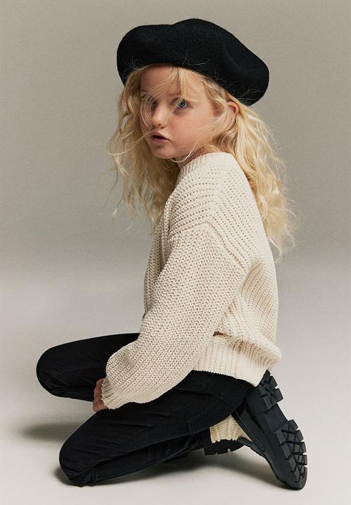 H&M - Corduroy treggings - black