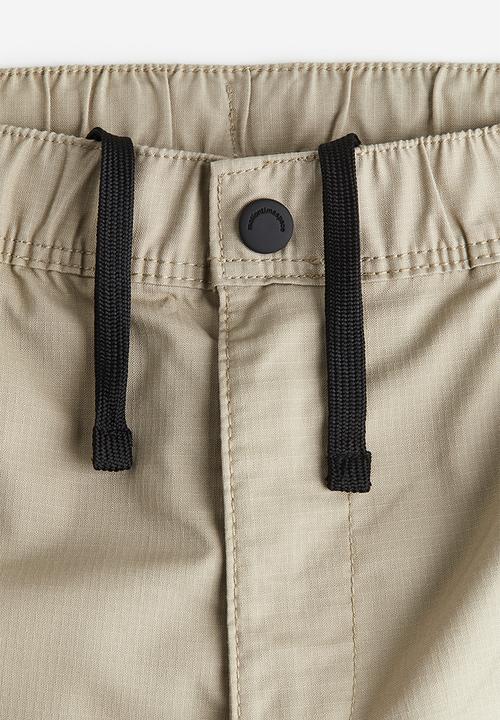 H&M - Regular fit ripstop cargo trousers - beige