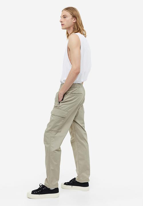 H&M - Regular fit ripstop cargo trousers - beige